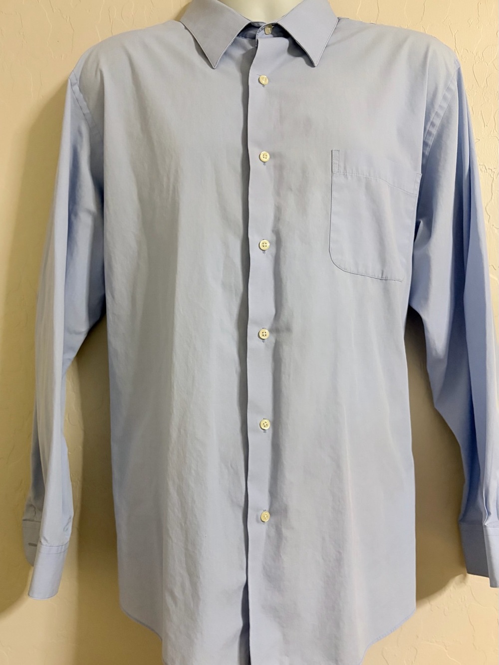 croft & barrow Light Blue Men's Dress Shirt - Long Sleeve